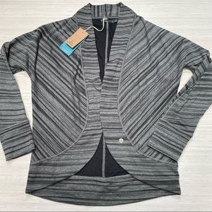 NEW Prana Paradiso Cocoon Open Cardigan Sweater Stripes Size Small